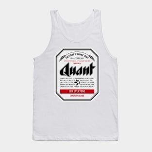 Quant Beer Label Tank Top